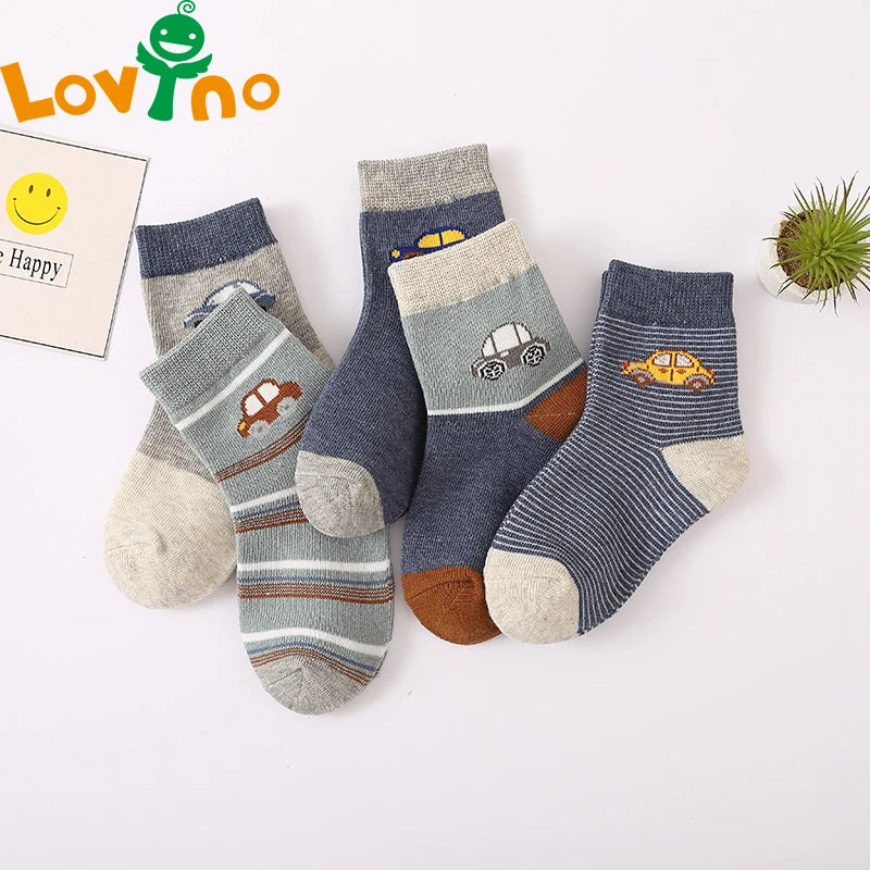 5Pairs Baby Socks Newborn Baby Boy Cute Short Sock 0-1-3-8Y Kids Cotton Toddler Cartoon Soft Children'S Sports Socks for Girls